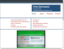 Tablet Screenshot of homeownersinsulation.com